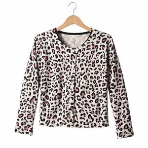 Cherokee Brand. Size 6/6X. Small. Great Condition Leopard Print Cardigan Sweater